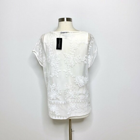 Conrad C Collection Top Medium Women’s White Tank - Picture 3 of 12